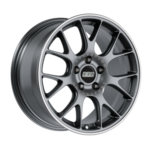 BBS CH-R 5x112 19x8.5 +48 Satin Titanium Polished Rim Protector
