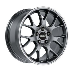 BBS CH-R 5x120 19x9 +44 Satin Titanium Polished Rim Protector