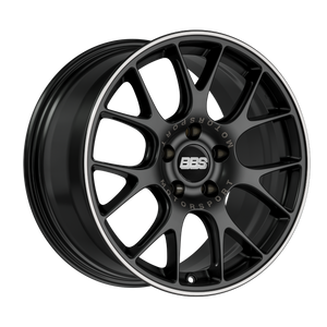 BBS CH-R 5x114.3 19x8 +38 Satin Black Polished Rim Protector