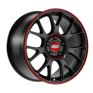 BBS CH-R Nurburgring Edition 5x120 19x9.5 +35 Satin Black/Red Lip