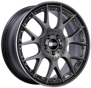 BBS CH-RII 5x120 22x9.5 +33 Satin Platinum Center Black Lip SS Rim Prot