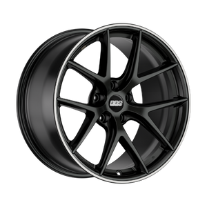 BBS CI-R 5x112 20x8 +26 Satin Black Polished Rim Protector
