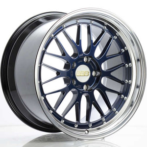 BBS LM 5x112 20x10 +22 Navy Blue / Diamond Cut Lip