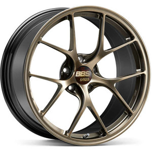 BBS RI-D 5x112 20x10.5 +15 Diamond Gold Wheel — Front Face