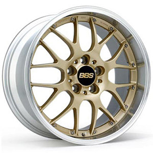 BBS RS-GT 5x130 18x11 +45 Gold w/ Machined Lip