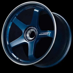 Advan Racing GT for PORSCHE 5x130 21x9.5 +59 RACING TITANIUM BLUE & RING
