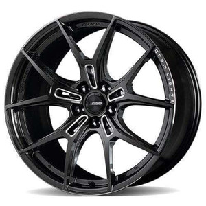 Gram Lights 57FXZ 5x120 20x9.5 +25 SUPER DARK GUNMETAL & MACHINING RIM EDGE DC