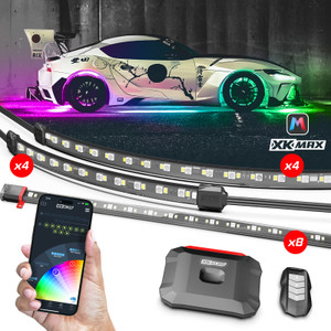 XK Glow XKmax RGBW 16pc Addressable Car Underglow + Interior + Wheel Kit - MX-CAR-PRO User 1