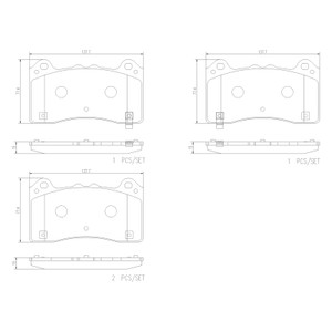 Brembo OE 16-18 Ford Focus PRIME Ceramic Brake Pad - Front - P24202N User 1