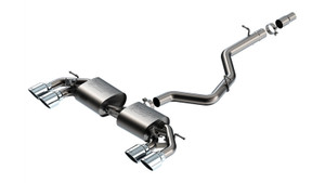 Borla 22-25 Volkswagen Golf R S-type Cat-Back Exhaust - Dual 4.5in Stainless Tips - 141029 Photo - Primary