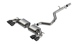 Borla 22-25 Volkswagen Golf R S-type Cat-Back Exhaust - Dual 4.5in Black Chrome Tips - 141029BC Photo - Primary