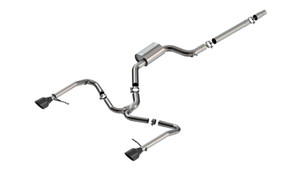 Borla 22-25 Volkswagen Jetta GLI S-type Cat-Back Exhaust w/ 5in Black Chrome Tips - 141033BC Photo - Primary