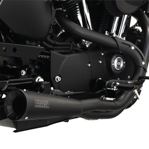Vance & Hines HD Sportster 04-13 SS 2-1 Black Full System Exhaust - 47627 Photo - Primary