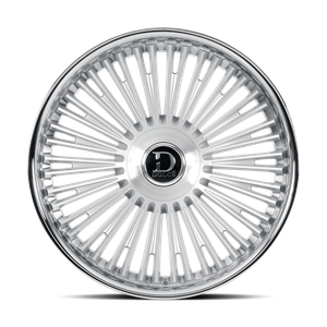 DOLCE LUXURY RAZZO Blank 24x10 +25 Glossy Sliver Brush Face Stainless Lip