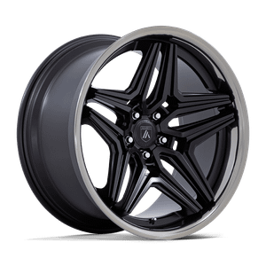 Asanti Black 046 5x115 20x10.5 +18 SATIN BLACK W/ DDT LIP