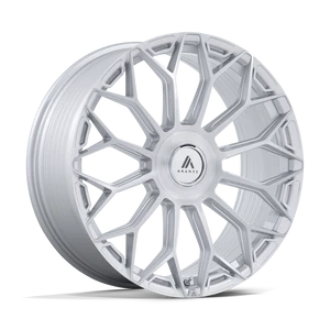 Asanti Black 51 6x135/6x139.7 22x10 +30 GLOSS SILVER W/ BRUSHED FACE