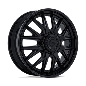 Fuel 1PC 406 8x200 22x8.25 +105 MATTE BLACK W/ GLOSS BLACK LIP