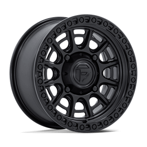 Fuel UTV 832 4x137 15x7 +10 MATTE BLACK W/ GLOSS BLACK LIP