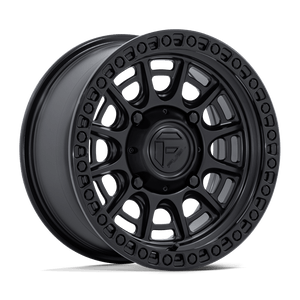 Fuel UTV 832 4x110 15x7 +10 MATTE BLACK W/ GLOSS BLACK LIP