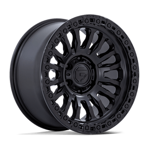 Fuel 1PC 857 8x180 20x10 -18 MATTE BLACK W/ GLOSS BLACK LIP