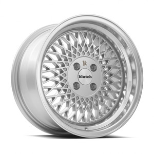 Klutch SL1 4x100 16x8 +15 Silver Machined Face