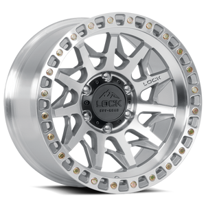 LOCK OFFROAD LUNATIC 8x170 17x9 +12 Machine With Clear Coat