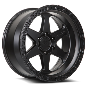 LOCK OFFROAD OLYMPUS 6x139.7 18x9 +1 Matte Black W Matte Black Ring