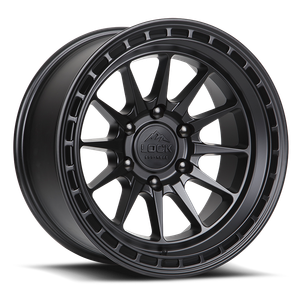 LOCK OFFROAD BAJA 5x127 17x8 +40 Matte Grey W Matte Black Ring