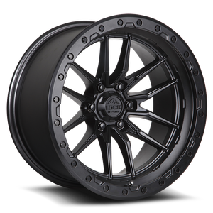 LOCK OFFROAD KRAWLER 8x170 20x9 +20 Matte Grey W Matte Black Ring