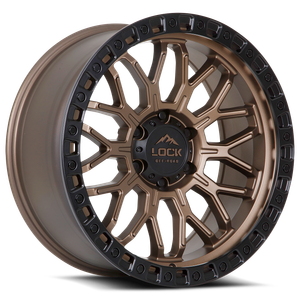 LOCK OFFROAD COMBAT 6x135 20x9 0 Matte Bronze W Matte Black Ring