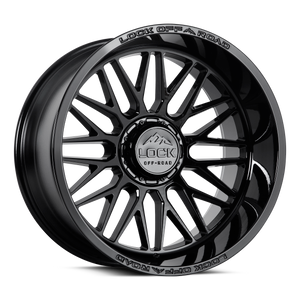 LOCK OFFROAD INVADER FORGED BEADLOCK 17x9 +25 Matte Black Forged