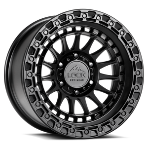 LOCK OFFROAD MOJAVE 6x139.7 20x9 0 Matte Black W Matte Black Ring