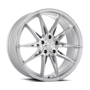 KATANA RACING KR10 5x105 18x8 +40 Glossy Silver Machine Face