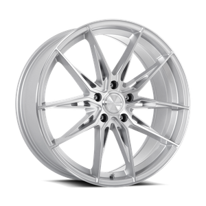 KATANA RACING KR10 5x100 20x8.5 +40 Glossy Silver Machine Face