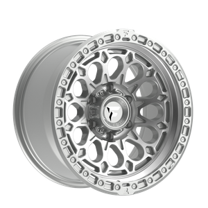 Fittipaldi Offroad FT101MS 8x165.1 18x9 +18 Gloss Silver with Machined Face and Undercut