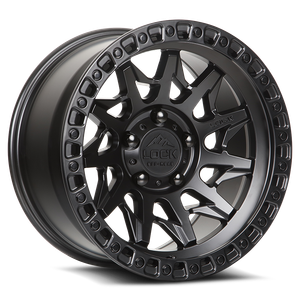 LOCK OFFROAD LUNATIC 8x165.1 20x10 +18 Matte Black W Matte Black Ring
