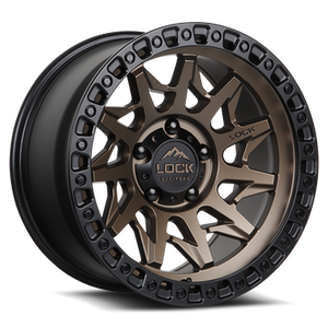 LOCK OFFROAD YOSEMITE 8x165.1 20x10 +18 Matte Desert Bronze W Matte Black Ring