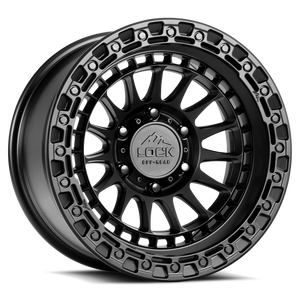 LOCK OFFROAD MOJAVE 5x127 20x9 0 Matte Silver With Matte Black Ring