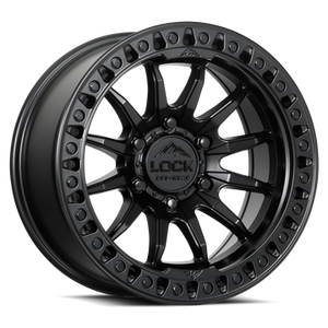 LOCK OFFROAD TRAIL 8x165.1 20x9 +20 Matte Black W Matte Black Ring