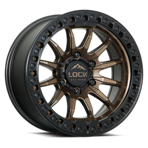 LOCK OFFROAD TRAIL 8x170 20x9 +20 Matte Bronze W Matte Black Ring