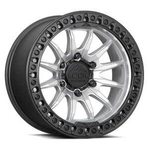 LOCK OFFROAD TRAIL 6x139.7 17x9 +1 Matte Silver W Matte Black Ring