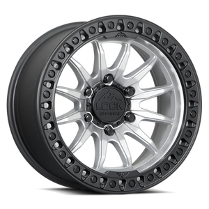 LOCK OFFROAD TRAIL 6x135 20x9 +1 Matte Silver W Matte Black Ring
