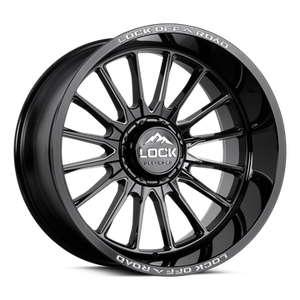 LOCK EXTREME STRIKER 6x135 22x10 +18 Gloss Black Milling