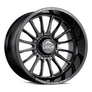 LOCK EXTREME STRIKER 6x135 22x12 +44 Gloss Black Milling