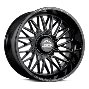 LOCK EXTREME BANDIT 6x135 20x10 +18 Gloss Black Milling