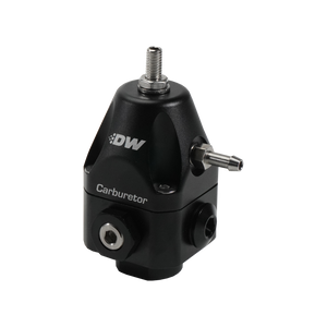 DeatschWerks Compact Carburetor Adjustable Fuel Regulator 6AN x4 Inlets - 6AN Return - Black - 6-0550-FRB Photo - Primary