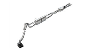 Borla 20-26 Ford F250/F350 SD 7.3L V8 CC SB (160in WB) (SRW) S-Type Cat-Back Exhaust - Brawler Black - 141016BRCB Photo - Primary