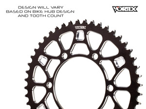 Vortex Racing V4 43 Tooth 520 Rear Sprocket - Black - 435ZKV4-43 Photo - Primary