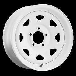 Allied - Pacer 310W White Spoke 8X6.50 16x6 00 Gloss White