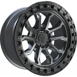 TIS 556AB 6X5.50 17x9 00 Anthracite w/Black Ring